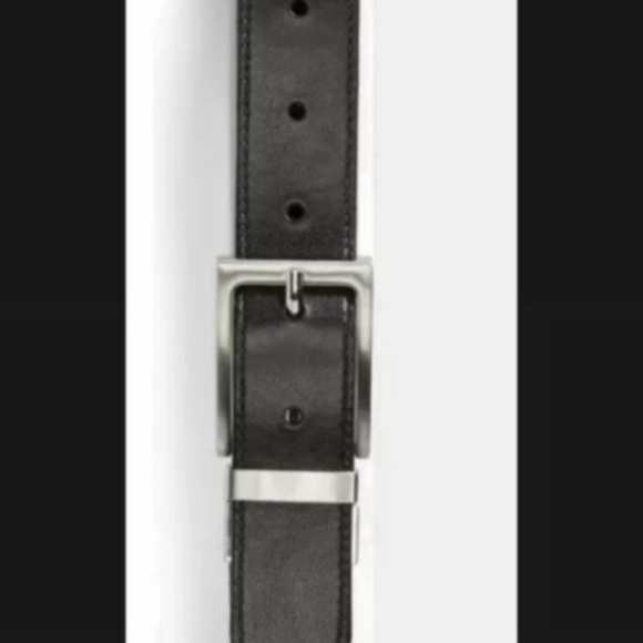 Nordstrom Boy's Kid's Black Brown Faux Leather Reversible Belt US Waist Size 26 - Picture 6 of 9